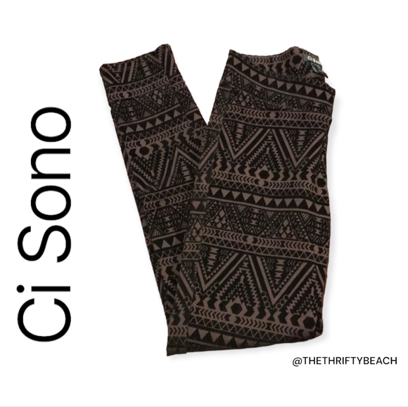 Ci Sono Pants - Ci Sono Patterned Leggings